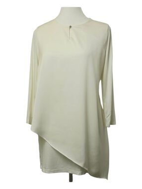 The Limited Cream 3/4 Sleeve Blouse Size M Classic Workwear Top Office